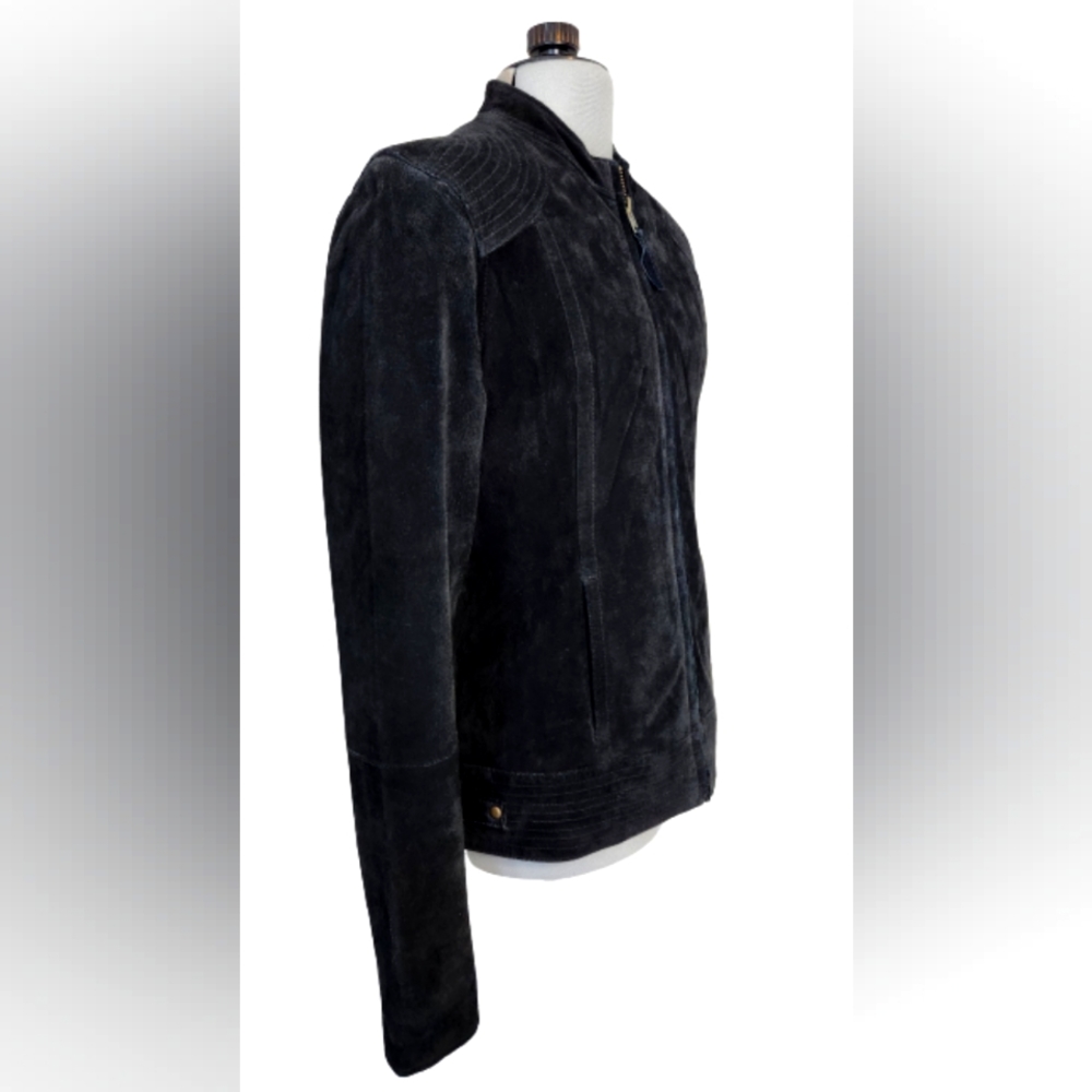 Ruff Hewn suede jacket, medium, black